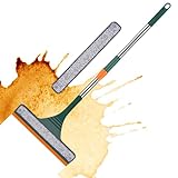 Povanjer Werkzeug zur Reinigung der Windschutzscheibe, Fensterwischer | mit Glasschaber für mit ausziehbarer Stange, Duschschaber für