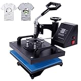 czyuRachel Transferpresse Plotter, Tragbare Bügelleichte Bügelpresse Heizpresse Tragbare T-Shirt Plotter Maschine Mit Digitalen Controller Präzise Temperaturregelung Bis 203,89°C Für T-Shirts, Schuhe