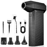 Elektrische Staubgebläse Druckluftspray, 150000 U/min Höhe Geschwindigkeit Dust Blower, Mini Compressed Air Duster PC Reinigungsset Mit 8000mah Akku für Laptop, Tastatur, Auto, Bürogeräte, Sofa