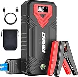CARHEV Starthilfe Powerbank für pkw, 4000A Auto Starthilfe Powerbank (Bis Zu 8,0L Benzin Oder 8,0L Diesel), 12V Jump Starter Powerbank mit USB Schnellladung und LED Taschenlampe
