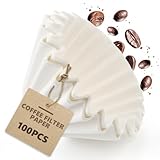 100 Stück Korbfiltertüten, 45/155mm Kaffeefilter Weiß, Korbfilter Kaffeefilter, Coffee Filters Paper, Kaffeefilterpapier, Korbfilterpapier für Kaffeemaschinen