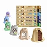 Kaffee Geniesser Set BIO - 60 Kaffeekapseln - Nespresso kompatibel - La Natura Lifestyle - industriell kompostierbar