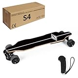 PizazzToy Elektro Skateboard Erwachsene - 45KM/H mit 1000W Doppelantriebsmotor - 30KM Reichweite Regulierbare Geschwindigkeit - Wasserdicht Schockabsorbierendes Longboard (Maximale Belastung130KG)