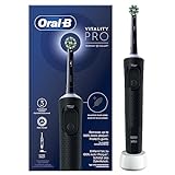 Oral-B Vitality Pro Elektrische Zahnbürste/Electric Toothbrush, 3 Putzmodi für Zahnpflege & Protect X Clean Zahnbürstenkopf, Geschenk Mann/Frau, Designed by Braun, schwarz