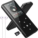 MP3-Player, 32 GB, Bluetooth 5.0, verlustfreier Musik-Player, HiFi, tragbarer Lautsprecher, integrierter HD-Lautsprecher, Video, Sprachaufnahme, FM-Radio, E-Book, unterstützt bis zu 128 GB