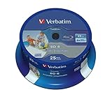 Verbatim BD-R SL Datalife Blu-ray Rohlinge 25 GB,...