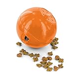 PetSafe SlimCat Futterball, Snackball für Katzen, Für eine spielerische Gewichtskontrolle, 150ml Trockenfutter, Orange, Medium