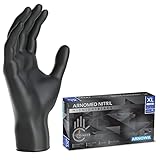 ARNOMED Einweghandschuhe 100 Stück/Box, XL, Schwarze...