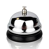 Tischklingel Klingel Tresen - Lehrer Klingel Tischglocke laut Hotelglocke Rezeptionsklingel - Buzzer Hund Klingel Theke - Serviceglocke Klingel Empfangsklingel table bell aus Edelstahl