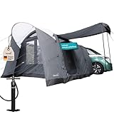 Skandika Busvorzelt Vejers Air Protect| Aufblasbares Vorzelt für 4 Personen, eingenähter Zeltboden, 2 m Stehhöhe, 3000 mm Wassersäule, Luftzelt, Tunnelzelt | Zelt für Auto, Bus, Van, Bulli, Minivan