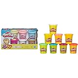 Play-Doh Konfettiknete & PlayDoh E5044EU4 8er Pack, Knete in Regenbogen Farben, für fantasievolles und kreatives Spielen, bunt