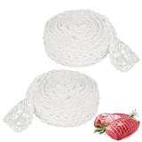 LWMTT Rollbratennetz 6 Meter Schinkennetz Rollen Bratennetz Elastisches Kochwickelnetz Rollbraten Netz Rollbratennetz Zum Küche Restaurant Picknick Braten Kochen Von Fleisch (2 x 3 Meter)