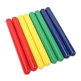 RiToEasysports Rhythmus-Stick, 4 Paar Holz-Rhyther-Percussion-Schlagstcke MIT Glatter Oberflde für Afrikanische Trommeln