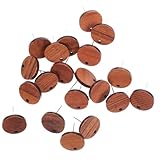 ARTSEWPLY 20 Stück Teiliges Holz Ohrstecker für DIY Schmuckherstellung Langlebige und Bruchsichere Materialien für Designs und Kreative Bastelprojekte