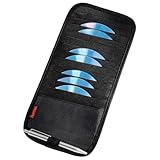 Hama Sonnenblende Tasche (geeignet für 12 CDs, Auto CD Aufbewahrung mit Stifthalter) schwarz