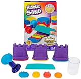 Kinetic Sand Regenbogen Mix Set - mit 383 g original magischem kinetischem Sand aus Schweden in 3 Farben und Förmchen, für kreatives, sauberes Indoor-Sandspiel, für Kinder ab 3 Jahren