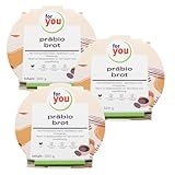 for you präbio brot | Saftiges, verzehrfertiges Hafer-Vollkornbrot mit Präbiotischen-Ballaststoffen für den Darm I Fitnessbrot I ohne künstliche Zusätze, schonende Herstellung (3 Stück, 500, gramm)