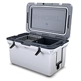 ENGEL 56,8 Liter Große Kühlbox - Ultra-Leicht, Tragbare, Passive Kühlbox für Camping, Picknick, Wandern, Festival - Eisbox Ohne Strom Hält EIS & Eiswürfel bis zu 7 Tage, 75 x 45,7 x 43,2 cm