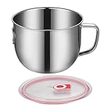 Fettabscheider – Ölabscheider zum Kochen | Soßensieb und Fettabscheider aus Edelstahl | Fleischsieb Küchenhelfer mit Deckel | Ölfilter mit Griff entfernen überschüssiges Öl aus Suppe oder