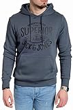 JACK & JONES Herren Hoodie Pullover mit Kapuze Sweatshirt Kapuzenpullover für Männer aus Baumwolle mit Logo/Auswahl an Designs und Farben (Dark Slate SUP Corvin/605 L)