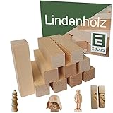 Edpas Schnitzholz Linde - 10er Pack Holzblock +...