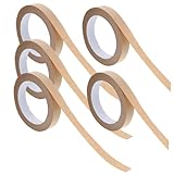 Gadpiparty 5 Stück Teiliges Umweltfreundliches Kraftpapier Klebeband Selbstklebend Wasserfest Beschreibbar Vielseitig Einsetzbar für Verpackungen Bastelarbeiten und Sichere Paketversiegelung
