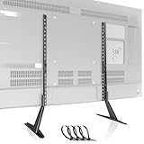 PUTORSEN Universal TV-Ständer Höhenverstellbar für 23-65 Zoll Flachbildschirme (bis 50 kg, VESA 800x400 mm) - Robuster Tischständer mit Kabelmanagement für LED/LCD/OLED & Curved TVs