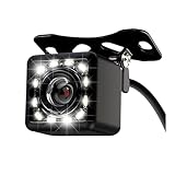 Rückfahrkamera für Auto HD Rückfahrkamera Ultra HD 12 LED Nachtsicht Wasserdicht 140° Weitsicht Rückfahrkamera Fit Universal PKW SUV LKW RV