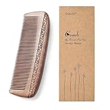 Hölzerner Haarkamm - Zweiseitiger Schnitzender Mahagoni-Kamm Mit Massage-Funktion 17.5cm / 6.9''