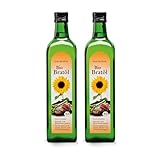 Sanct Bernhard Bio-Bratöl | 100% High-Oleic-Sonnenblumenöl | Hoch erhitzbar | Zum Kochen, Frittieren & Backen | 2x 750-ml-Glasflasche