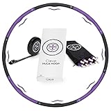 Clove ® Hula Hoop Reifen 1,2kg für Erwachsene zum Abnehmen inkl. Tasche & Maßband | Hula-Hoop mit Massage Noppen ideal für Gewichtsverlust/Bauchformung/Charminer Training/Schildkröt Sport