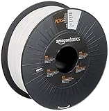 Amazon Basics 3D-Drucker-Filament aus PETG-Kunststoff, 1.75 mm, Weiß, 1-kg-Spule