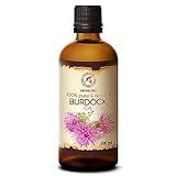 Klettenwurzel Öl 100ml - 100% Rein Klettenwurzelöl - Arctium Lappa Wurzel - Klettenöl - Bestes Kuröl und Haaröl für Haarpflege -Glasflasche - Burdock Oil