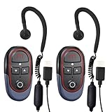 ELIDAIP T-M10P Super Mini Headset Funkgerät mit KI-Sprachsteuerung – Freisprech-Funkgerät für Unternehmen, Hände frei, Typ-C, 16 Kanäle, 40g, für Restaurant, Hotel, Veranstaltung,Outdoor(2er Pack)