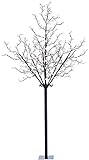 Lunartec LED Lichterbaum: LED-Deko-Baum mit 600 beleuchteten Blüten, 250 cm, für innen & außen (LED Lichterbaum außen)