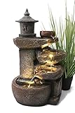 Arnusa Springbrunnen BK851 Wasserfall mit Beleuchtung...