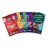 3Bears Porridge Probier-Set I 6x50g vegane Porridge Portionsbeutel in den Sorten Apfel-Zimt, Kokos, Banane-Mohn, Kakao, Beere & kerniger Klassiker I leckeres Oatmeal ohne Zucker & nach eigenem Rezept