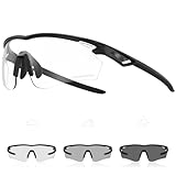 X-TIGER Photochrome Fahrradbrille Herren Damen UV400 Ideale Auto Selbsttönend Sonnenbrille für MTB, Radfahren, Outdoor Sport Hochwertige MTB Laufbrille