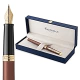 Waterman Hémisphère Füller | The Understated Edit | Kupferrot | Füllfederhalter mit feiner Edelstahl Feder | Geschenkbox