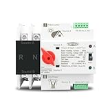 QIUSHIBO Leitungsschutzschalter 2P 3P 4P. Hutschiene ATS Zum PV Und Wechselrichter Dual Power Automatische Übertragungswahlschalter ununterbrochen 6 3A 100A 125A. Circuit Breaker(3,63A)