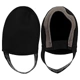 MUELODSIC Warme Winddichte Fahrradüberschuhe mit Rutschfestem Fersenriemen Atmungsaktive Halbüberschuhe für Mountainbike und Rennradschuhe Größe S 41 43