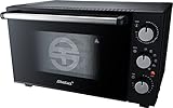 Steba Backofen mit Drehspieß für 2 Hähnchen, Antihaftbeschichteter 30 Liter Innenraum, geringe Oberflächentemperatur dank Gehäuseisolation, Programm- u. Temperaturwähler, Umluft, Schwarz, KB M30