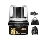 Shoe Shine Polish - 50 ml Instant Kofferraum Conditioner, schwarzer Schuhwachs-Applikator | Lederschuhpflege Wasserdicht Glänzend Einfach zu verwenden Wachspolitur D, Black Shoe Polish, Se