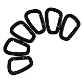 Kisangel D Form Bergsteigerschnalle Robuste Kunststoff Karabiner Mit Schnellverschluss Für Schlüsselanhänger Rucksack Outdoor Aktivitäten Farben Zufällig Ausgewählt