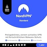 NordVPN Standard, 10 Geräte, 1 Jahr, VPN & Cybersicherheit,...