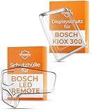 WHEELOO 2er Set Transparente Schutzhüllen für Bosch LED Remote & Kiox 300 I Ebike Display Schutzhülle I E Bike Displayschutz Abdeckung wasserabweisend I E-Bike Zubehör Regenschutz Hülle Fahrrad