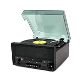 Retro-Schallplattenspieler, Vinyl-CD-All-in-One-Heim-Multifunktions-Player, Bluetooth-U-Disk-Radiorecorder, interessantes Leben