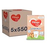 Milupa Milumil Kindermilch 2+, ab 2 Jahren, 5x550g Pulver | Für Kleinkinder in der Wachstumsphase – begleitet die natürliche Entwicklung