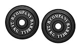 Bad Company I Hantelscheiben aus Gusseisen I Hantel Gewichte I 5,0 Kg (2 x 2,5 Kg), 30/31 mm