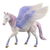 Doyomtoy Einhorn Spielfigur Regenbogeneinhorn,Mythische Pegasus Einhorn Modell Magische Energie Kreatur Solide Farbige Einhorn